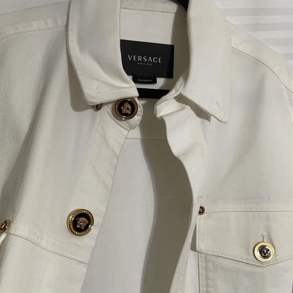 Versace White Denim Jacket